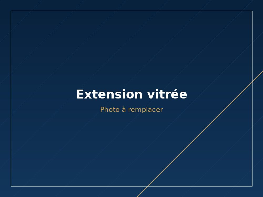 Extension vitrée ouverte sur le jardin