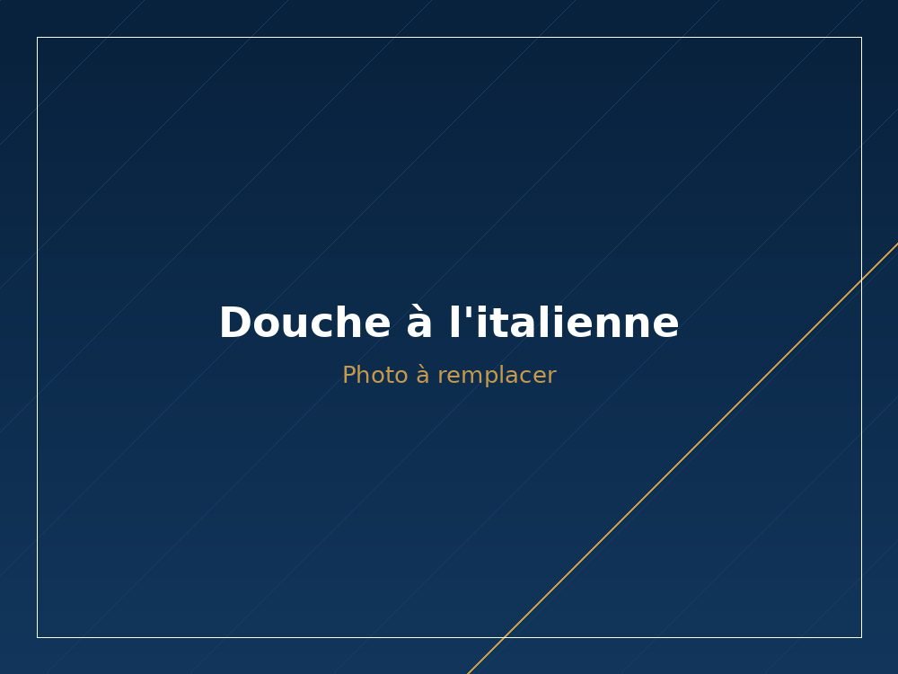 Salle de bain moderne avec douche à l'italienne